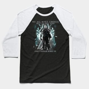 Cloud Strife Buster Sword FF7 Advent Children 1 Baseball T-Shirt